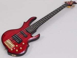 ESP Reindeer Bass Custom MM Type Red 2014 Ebony Used Electric Bass Guitar Japan