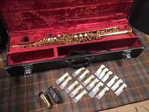 Yamaha YSS-475 Soprano Sax Saxophone Used Very Nice W/ Extras