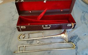 1966 KING 2B SILVERSONIC Professional Trombone, Sterling Bell, Original Case