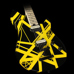 EVH Eddie Van Halen Wolfgang Special Electric Guitar Black and Yellow Stripes