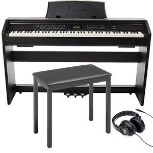 Casio Privia PX-780 88-Key Digital Piano + CB7 Keyboard Bench + Headphones