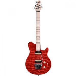 Sterling Sub Series AX4 Music Man Translucent Red Stalin Electric Guita From JP