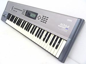 Korg N364 Music Workstation Synthesizer 61 Key w/AC Working Classic m1 x3 triton