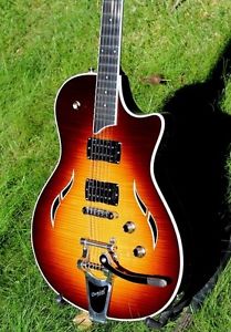 Taylor T3/B Guitar w/Bigsby - Great sunburst maple flame!!  Perfect!!!