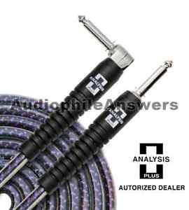 Analysis Plus  Pro Oval Studio Instrument Cable Straight to 90 Silent Plugs 20ft