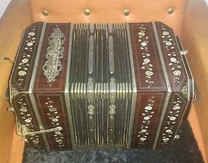 Antique Bandoneon ELArnold Diatonic Zinc Germany