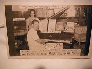 Clarence Gaskil's personal artist copy music sheets and personal writing