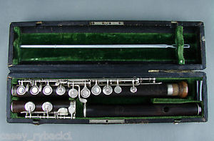 Antique Boehm Wooden Flute by Emil Rittershausen Berlin c1880 Besson & Co London
