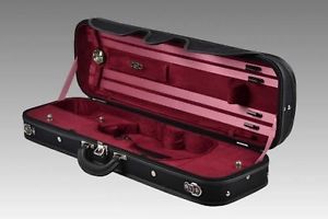 Negri Milano Plus Burgundy Violin Case - WITH ANTI LOST SYSTEM