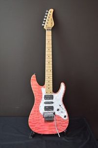 Schecter / SD-2-24-AS Pink w/soft case Free shipping Guiter From JPN #A2239
