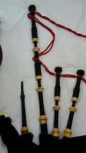 David Glen highland bagpipes in cocous wood