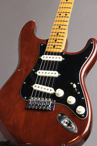 Free Shipping Used Fender Stratocaster Walnut 1976 Electric Guitar