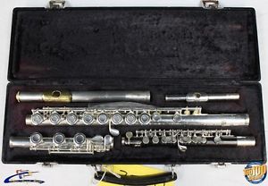 Emerson ELD Closed Hole Flute & Piccolo w/ HSC Low B Foot Sterling Silver #35897