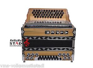 Steirische Harmonika Alpen Natur "Feuertulpe" G C F B, B es as des, F b es as