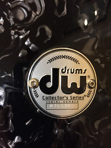 DW Drum Workshop 16x22 Collectors Series Bass Drum Black Velvet Finish Black HW