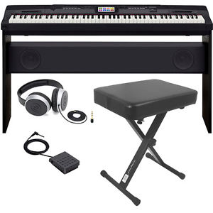 Casio CGP-700 Compact Grand Piano + Stand + Pedal + Bench + Headphones Bundle