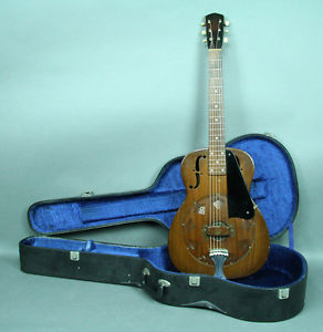 1937 National Duolian Steel Body 14 Fret Resonator Acoustic Guitar
