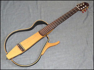 Yamaha SLG100N Silent Acoustic Electric Guitar w/ Case Manual Adapter