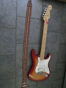 2000 fender stratocaster electric guitar and great case=made in the u.s.a .super