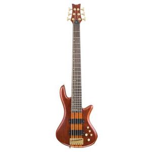 Schecter Stiletto Studio 6-String EMG Pickups Electric Bass Guitar Honey Satin