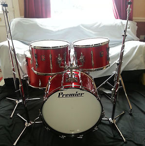 VINTAGE PREMIER ELITE 5 PCE DRUM KIT COMPLETE//1970'S//SUPER RARE//FAB COND/L@@K