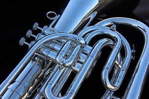 Kanstul Model 295 Bb Marching Euphonium Silver with Case and Mouthpiece #11/14