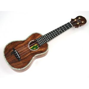 Ukulele Honu Deluxe Soprano Koa premium flammé Massif