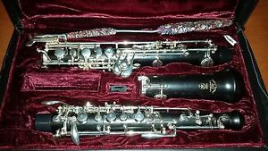 Excellent Yamaha YOB-441 all-wood oboe with Left F, Low Bb keys!