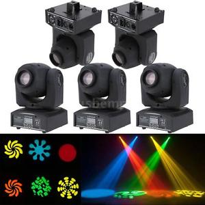 5x 25W Moving Head Light 9/11CH RGBW LED Stage PAR Disco DJ Club Lighting R4G3