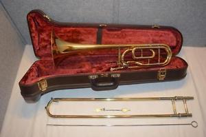 YAMAHA YSL-882 XENO SERIES F ATTACHMENT TROMBONE  GOLD BRASS BELL - .547" BORE