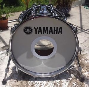 VINTAGE YAMAHA 9000 14 X 18 BASS DRUM ORIGINAL PRE RECORDING CUSTOM HYBRID BLACK