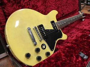 Free Shipping Used Gibson Limited Edition LP Special Double Cut TV Yellow 77