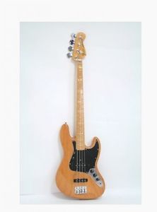 Fender American Vintage '75 Jazz Bass, Maple Fretboard Aged Natural #Q344