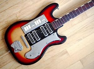 1964 Guyatone Orlando Vintage Baritone Guitar Model VN-4 Sunburst Japan Fujigen