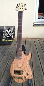Reloved Guitars 'Oakcaster #4' unique electric travel guitar full scale