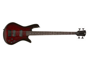 Spector Legend4 Classic 4-String Figured Maple Bass Guitar Black Cherry Gloss