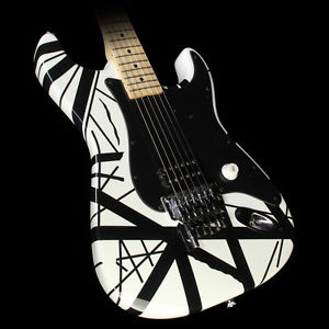 Used 2005 Charvel EVH Art Series Electric Guitar Black & White