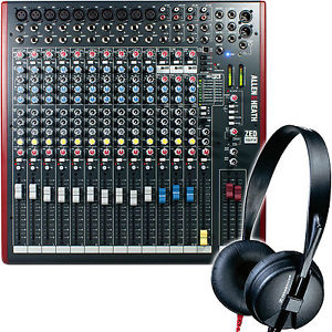 Allen & Heath ZED 16FX Audio Mixer with Sennheiser HD25-SPII Studio Headphones