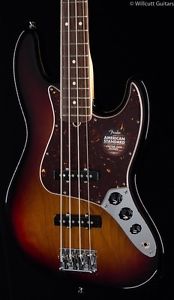 Fender American Standard Jazz Bass® 3-Tone Sunburst, Rosewood (435)