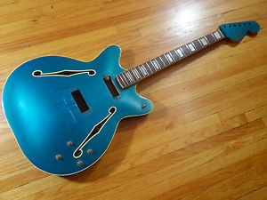 1967 FENDER CORONADO - Lake Placid Blue - Checkerboard Binding - Neck Body