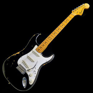 Free Shipping Used Fender Stratocaster '71 Neck 70s Alder Body BLK/M Guitar