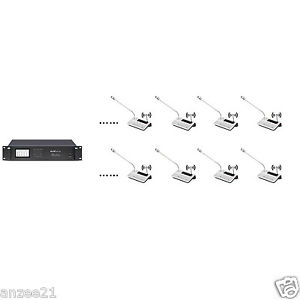 Pro UHF Digital Wireless Conference Microphone System 1 Chairman 12 Delegate