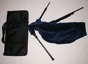 New Walsh Mouthblown Smallpipes Key of A with Navy Cover and Soft Case
