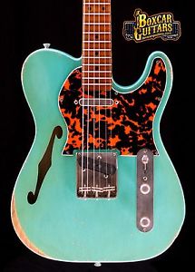 Palir Guitars Thinline Skinny Titan Tele Aged Seafoam Green AUTHORIZED DEALER!
