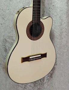 1993 Gibson Chet Atkins CE White Electric Acoustic Guitar Free Shipping