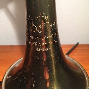 Martin Committee Cornet (Trumpet) and Case.  Lg Bore.  Mutes, Mouthpiece, Stand.