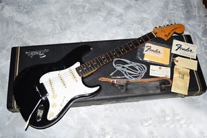 1973 Fender Stratocaster Black/Rose neck Electric Guitar Free Shipping Vintage