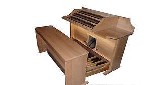 Midi Spieltisch "Maestoso III Buche " für Hauptwerk - schlankes Design