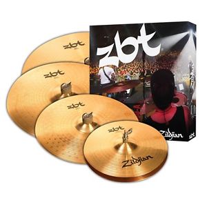 ZILDJIAN ZBT Cymbal Pack 14" HH, 16" CR, 20" Ride + FREE 18" CRASH *NEW*