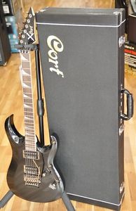 Cort X-Custom X-CCBKM Gitarre W/Seymour Duncan & Koffer Kostenlos Weltweit